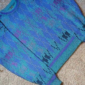 Vintage 90's Colours By Alexander Julian Crewneck - Adult Men's Size Medium